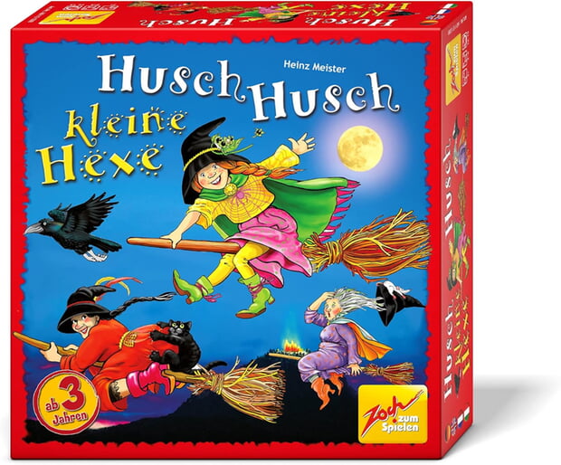 "Husch Husch kleine Hexe" ist ein Klassiker unter den Merkspielen für die jüngste Altersgruppe