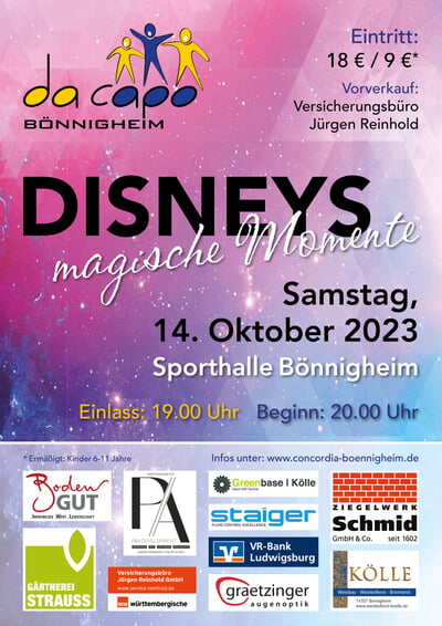 Disney's Magische Momente - Chor-Konzert 