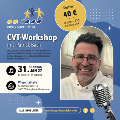 CVT-Workshop mit Patrick Bach