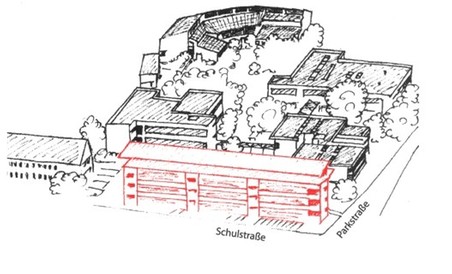 Grafik Schulgebäude