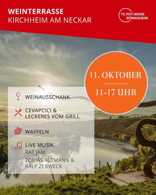 Weinterrasse 11. Oktober