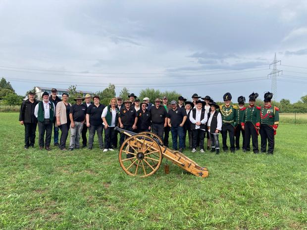 Unsere B&ouml;llerkompagnie bei einer Brauchtumsveranstaltung