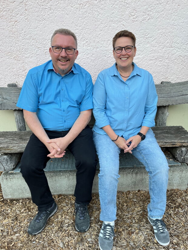 Das neue Vorstandsduo: Uwe Wallner und Denise Munz