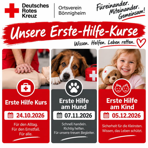 Vorschau Termine Erste-Hilfe Kurse