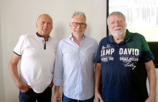 v.l. Ulrich Bauer, Uwe Mayer, Manfred Schm&auml;lzle