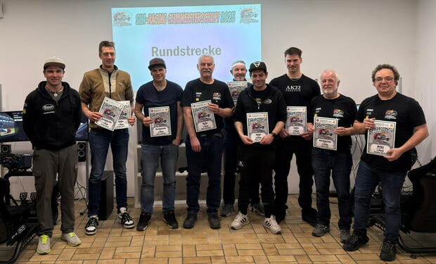 Siegerehrung Sim Racing Clubmeisterschaft 2025