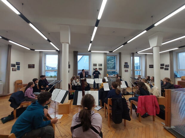 Erste Probe mit den neuen Rookies